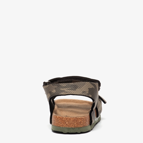 Jongens bio sandalen met camouflage print