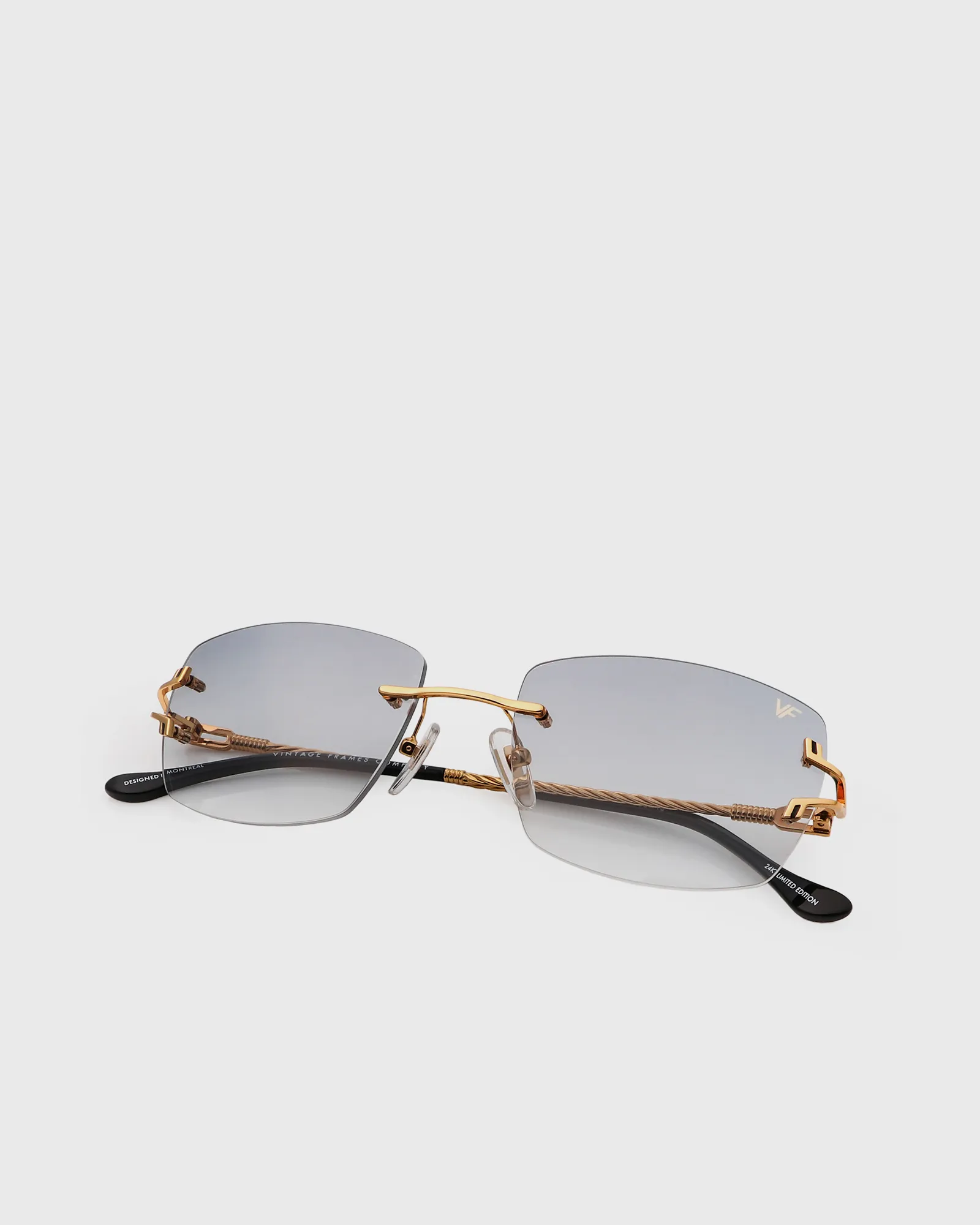 Vintage Frames Bal Harbour Drill Mount 24kt  Gold