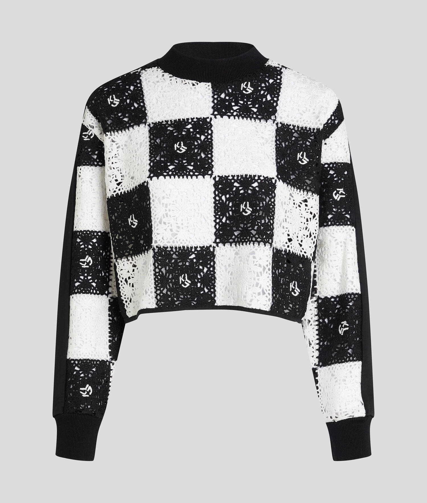 PULL EN CROCHET - Noir/Blanc