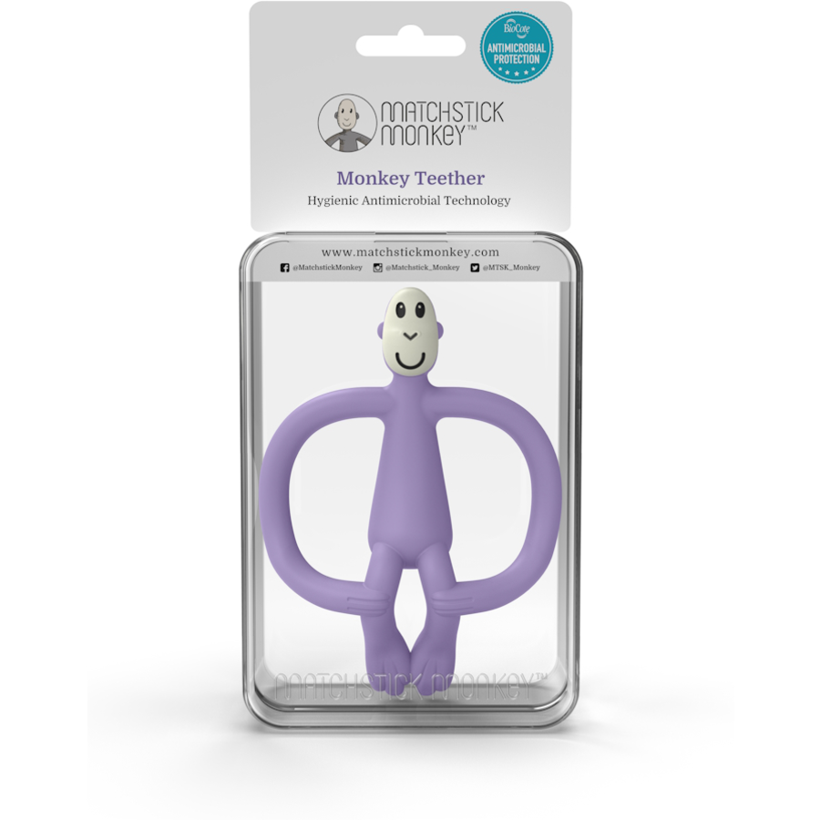 MATCHSTICK MONKEY™ Beißring Affe Original lila