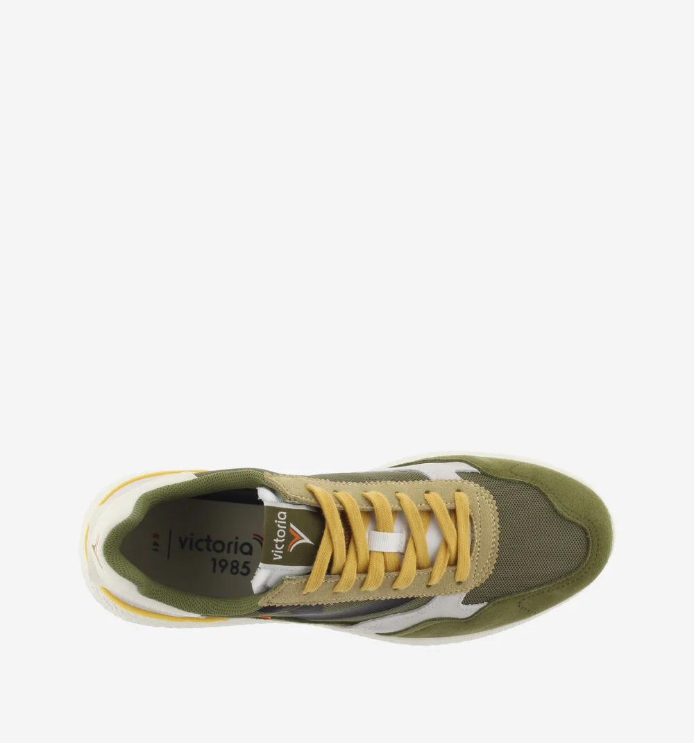 ANIMA - SPORT RETRO Baskets en mesh pour homme KAKI