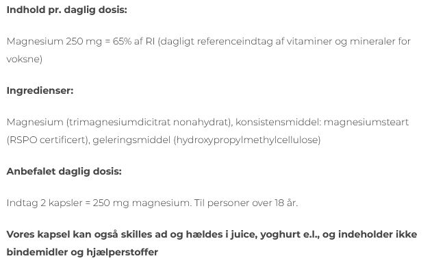 Magnesiumkapsler 90 stk.