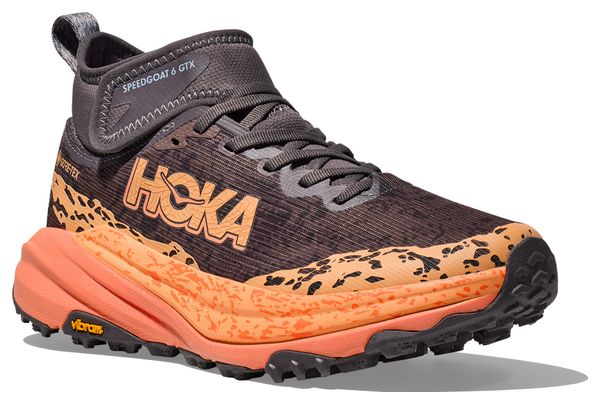 Chaussures Trail Hoka Speedgoat 6 Mid GTX Violet/Corail Femme