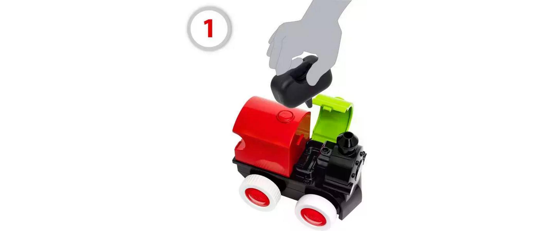 Eisenbahn Steam & Go TrainHolzspielzeug für Kleinkinder