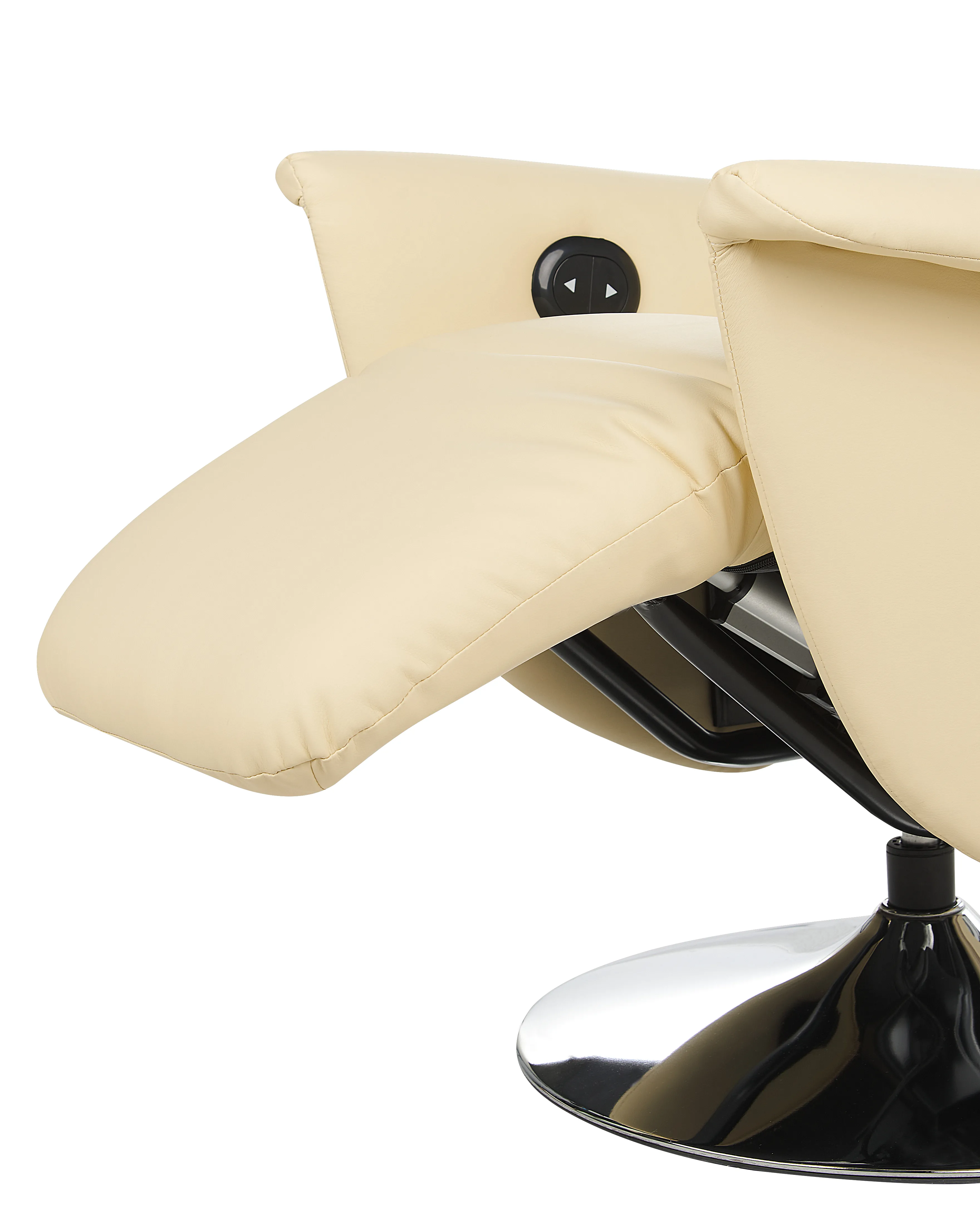 Relaxfauteuil PRIME inclusief voetensteun Kunstleer Lichtbeige