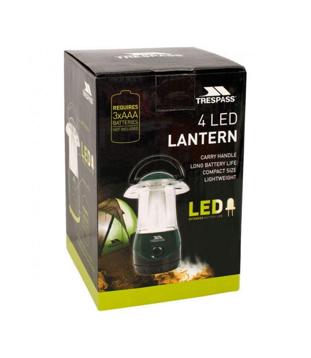 Trespass - Lanterne à 4 LED (Vert foncé) (Taille unique) - UTTP1033