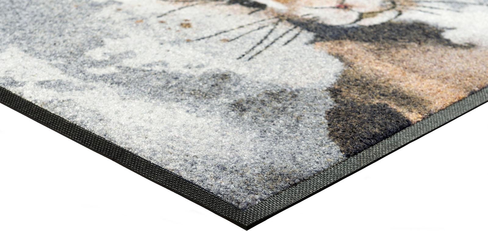 wash+dry by Kleen-Tex Fussmatte »Hopps« rechteckig 7 mm Höhe Schmutzfangmatte, rutschhemmend, In- und Outdoor geeignet, waschbar