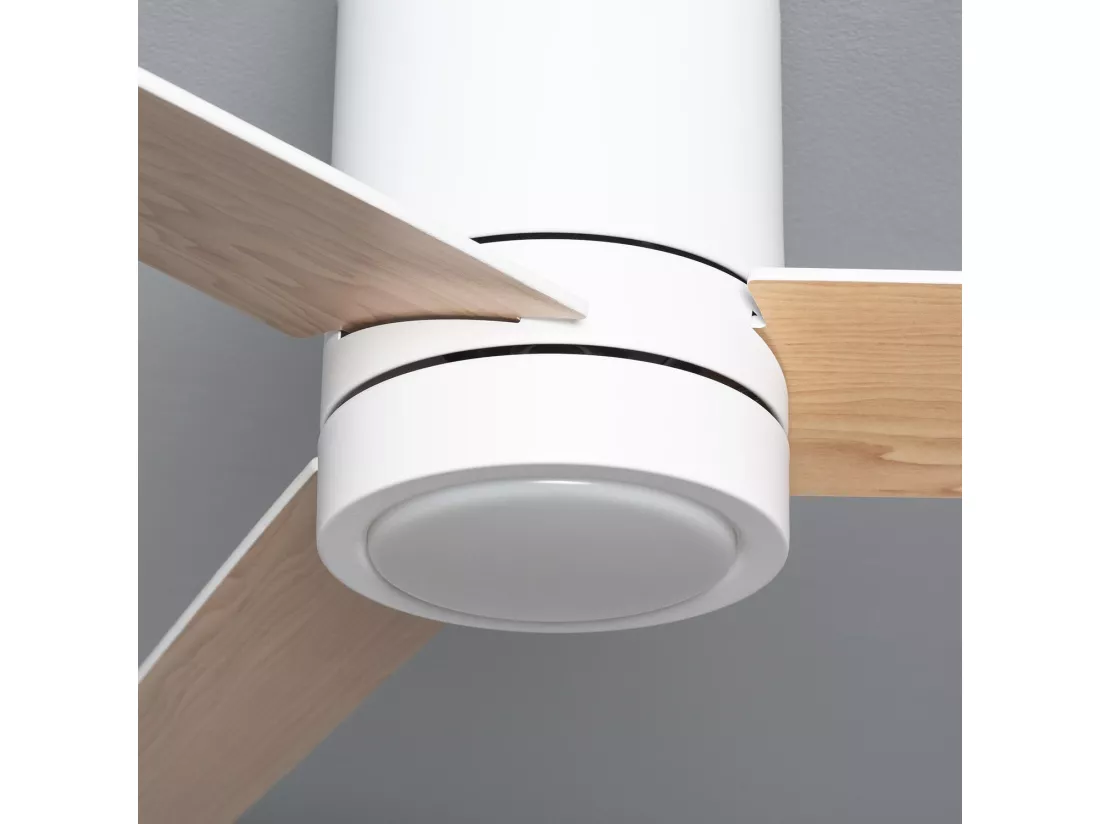 Ventilateur de Plafond Silencieux Tydir Bois 132cm Moteur DC Blanc