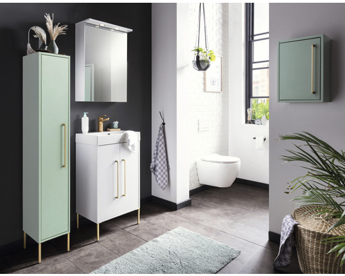 Highboard van Möbelpartner Sarah, BxHxD 25x154,7x30 cm, mint