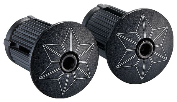 Ruban de Cintre Supacaz Super Sticky Kush Classic Gun Metal avec Bouchons
