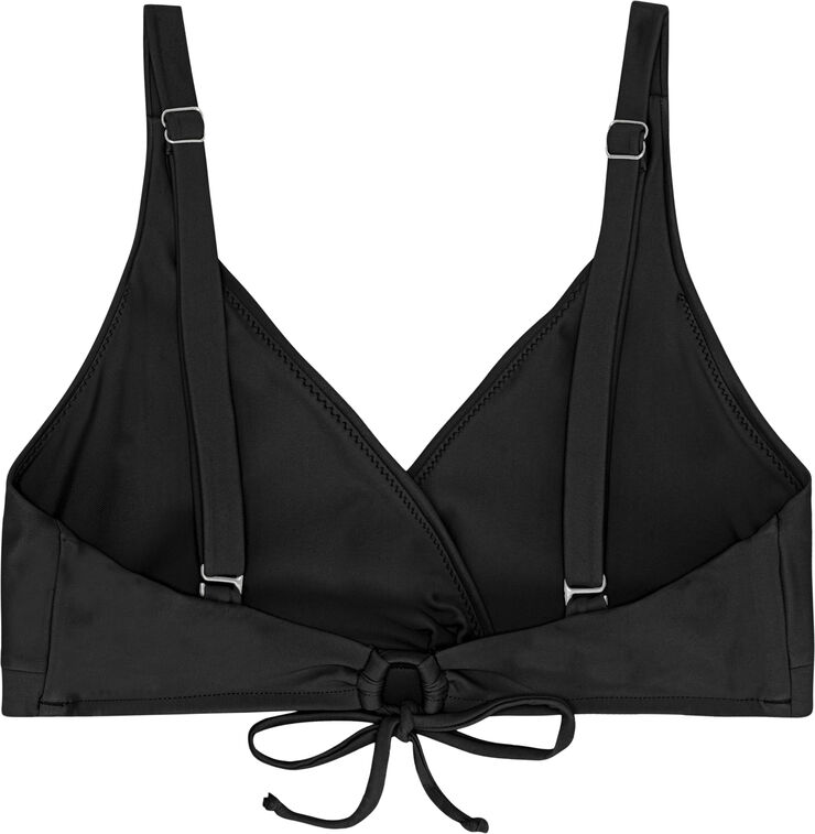 Cartel Copenhagen Istana draperet bikini top Nero