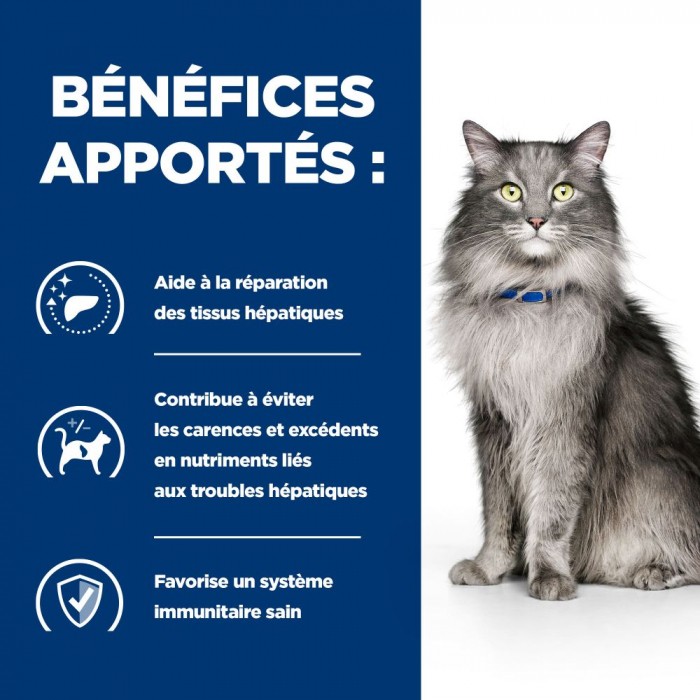 HILL'S Prescription Diet l/d Liver Care au Poulet - Croquettes pour chat