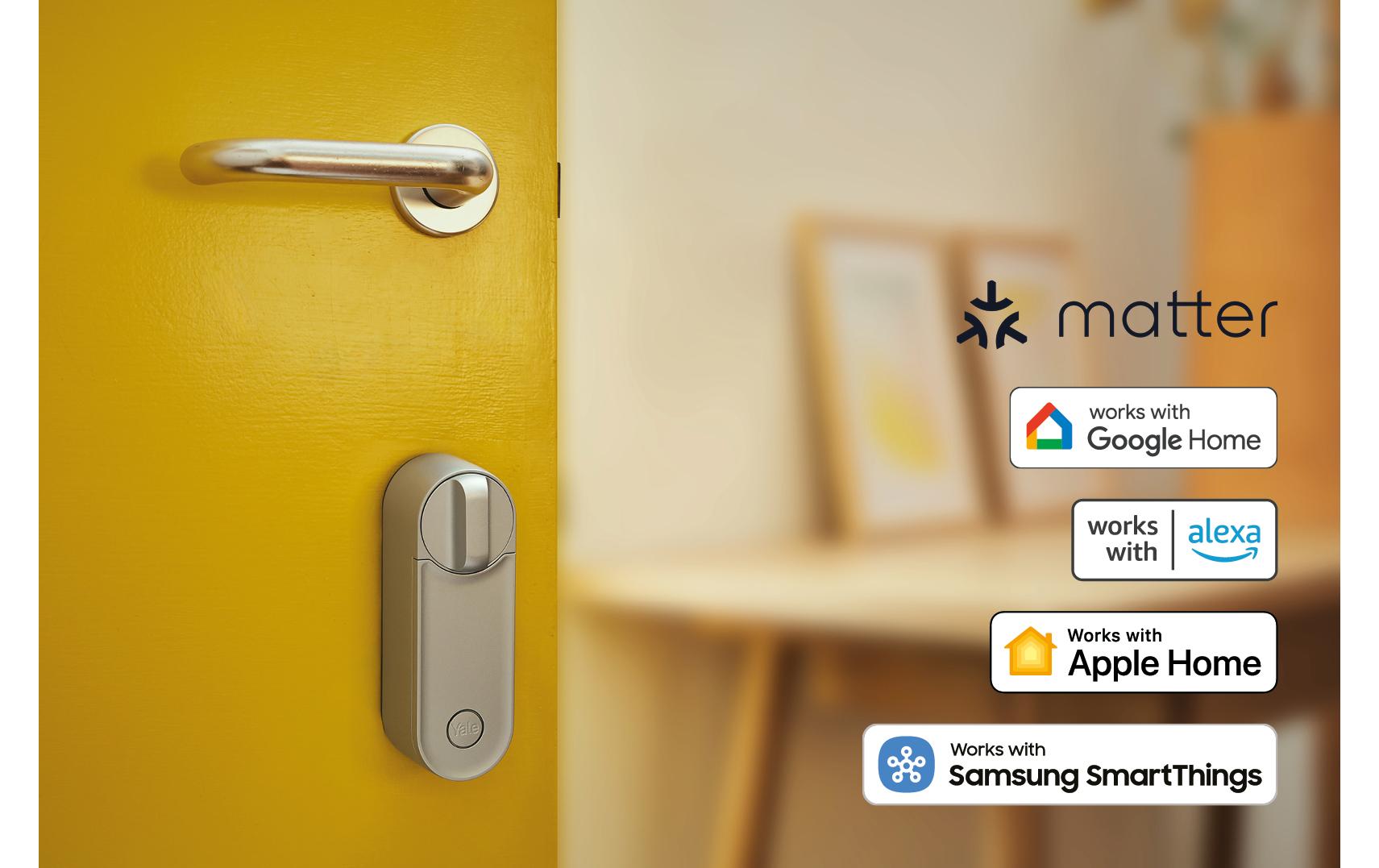 Linus L2 Smart Lock, CH+EU-Zylinder, Silber<br>Intelligentes Türschloss, mit WLAN- und Bluetooth- und NFC- Verbindung
