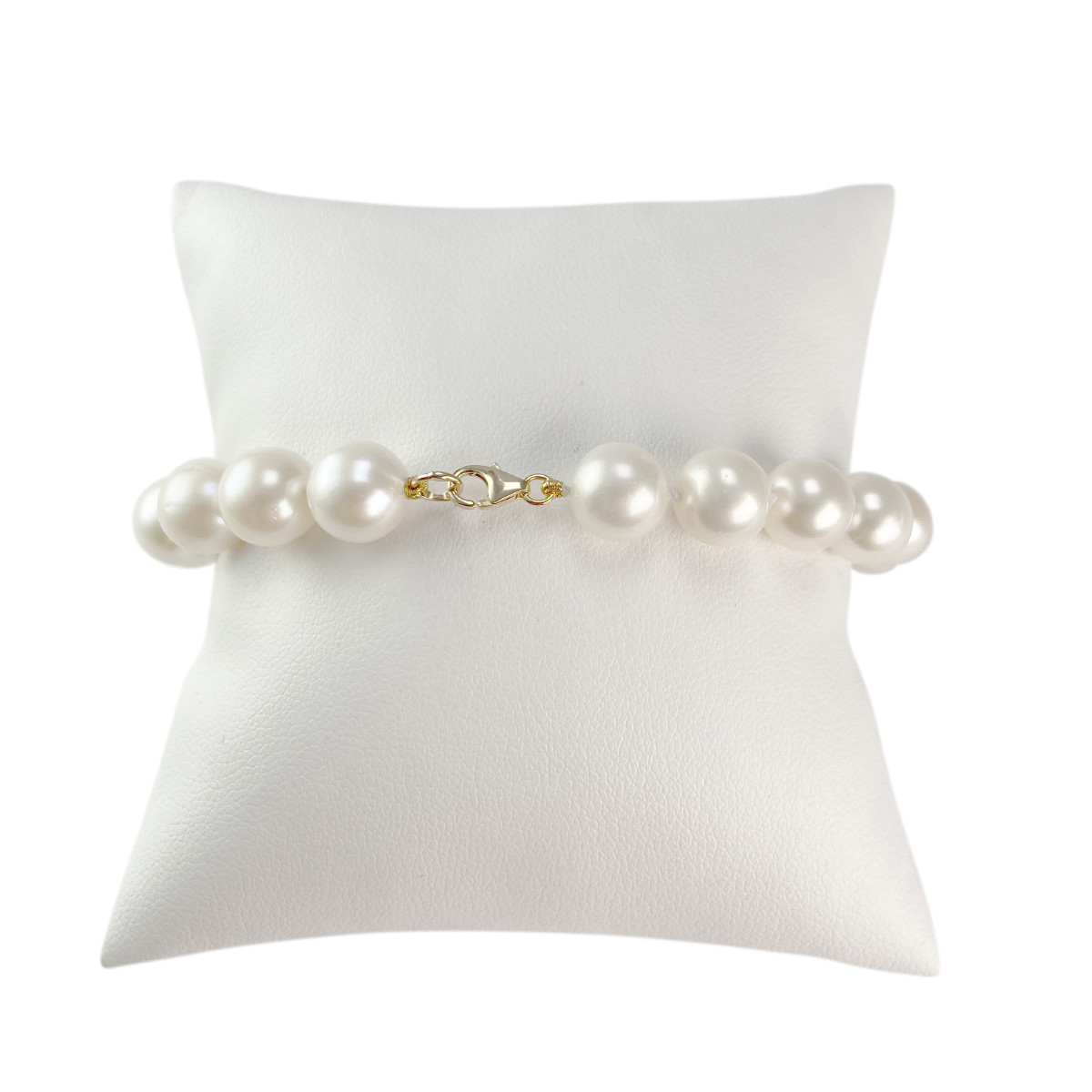 Bracelet perles d'occasion or 750 jaune 19,5 cm