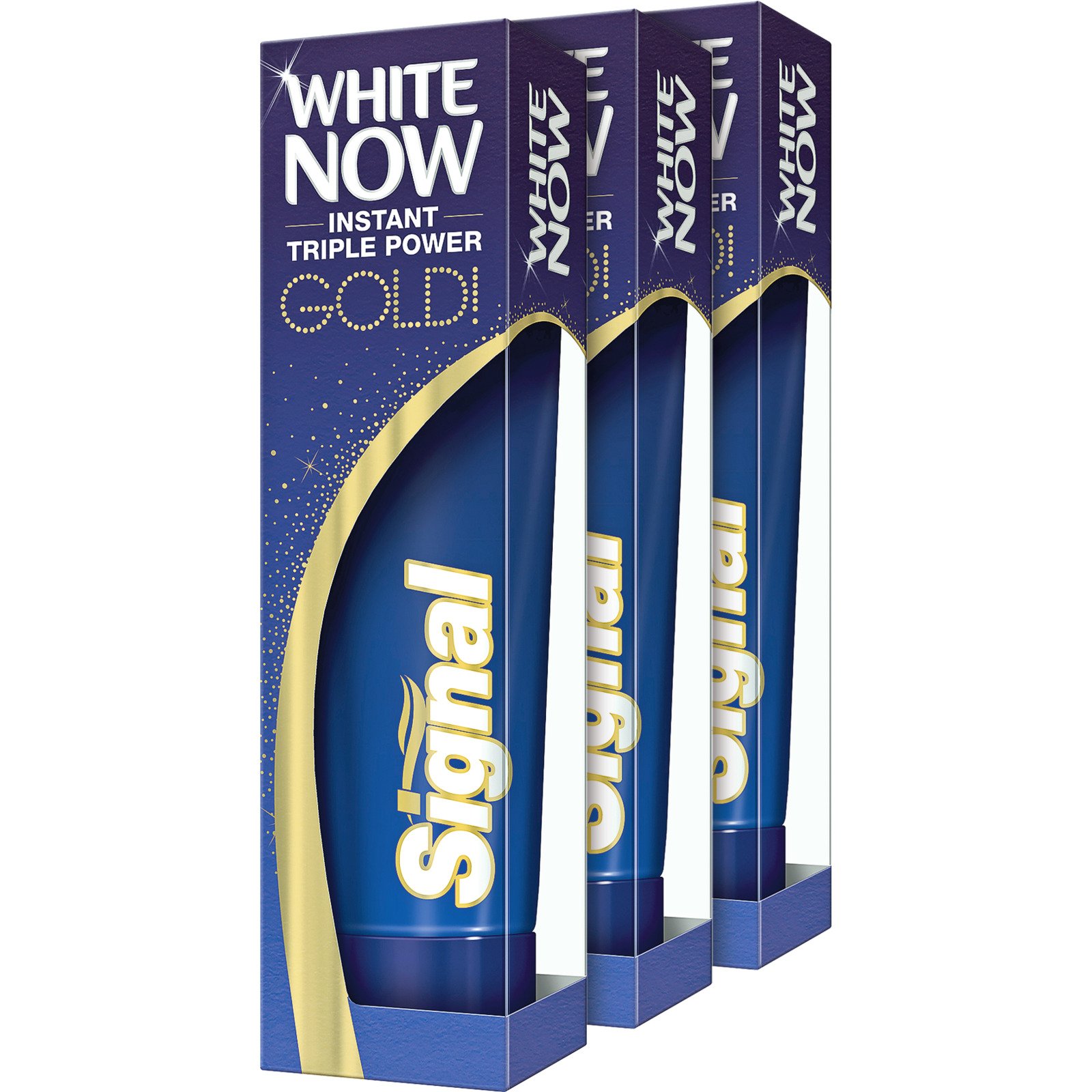 Signal Zahnpasta White Now Gold 3 x 75 ml