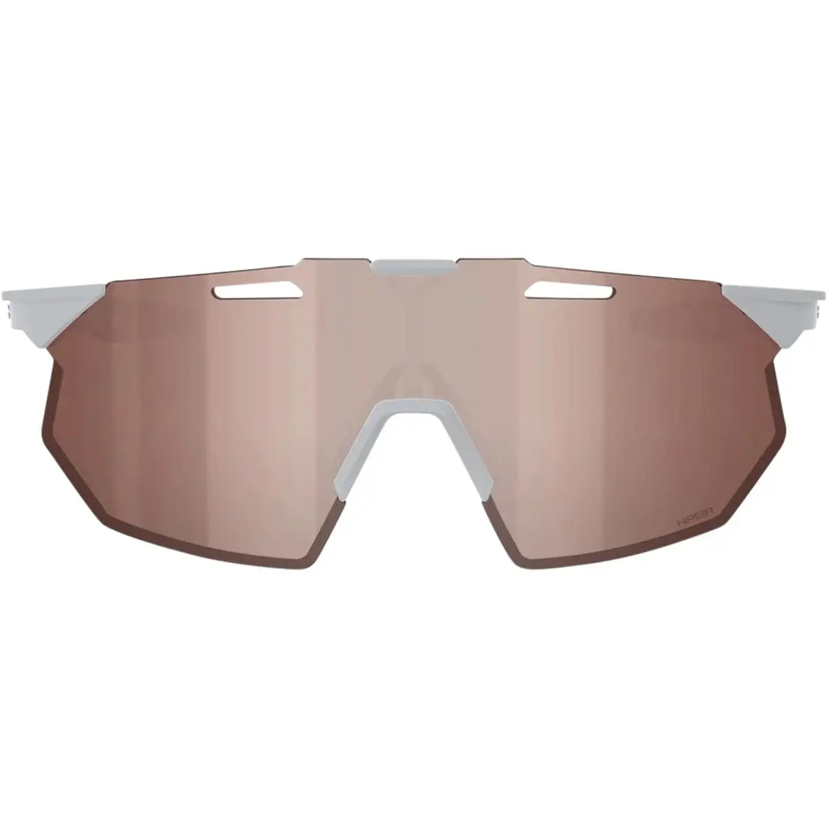 100% Hypercraft SQ Zonnebril Mat Grijs HiPER Crimson Silver Mirror Lens