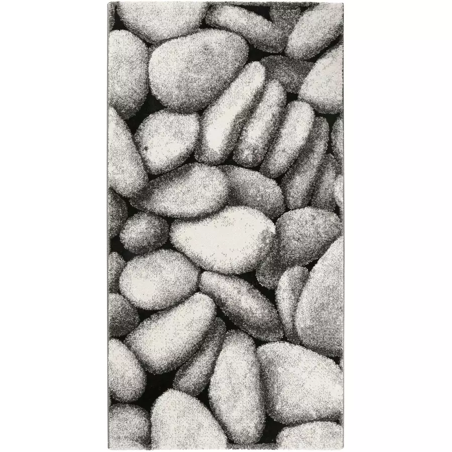 Wecon home Kurzflorteppich Stony Island grau