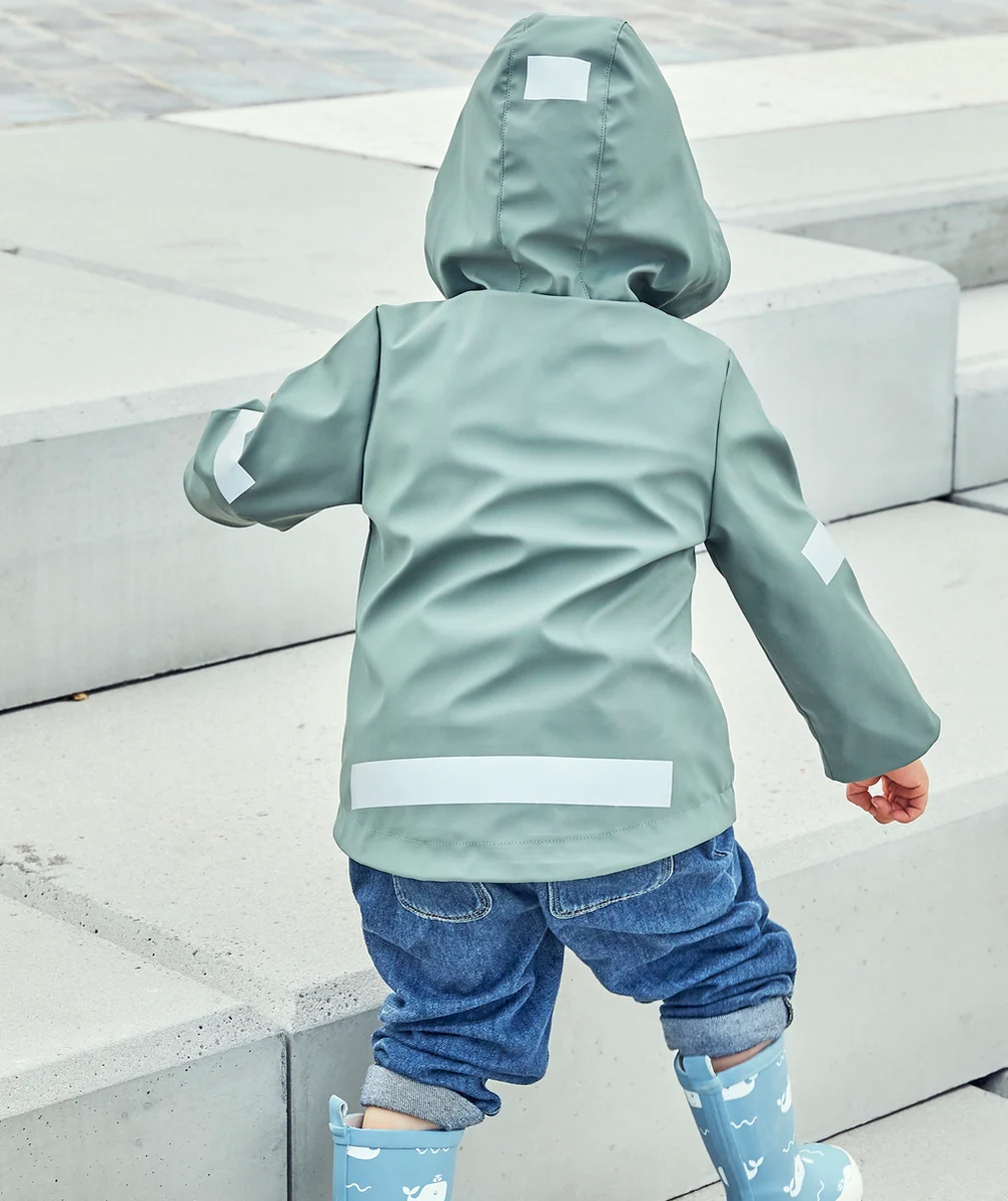 CIRÉ KAKI IMPERMÉABLE BÉBÉ MIXTE À CAPUCHE