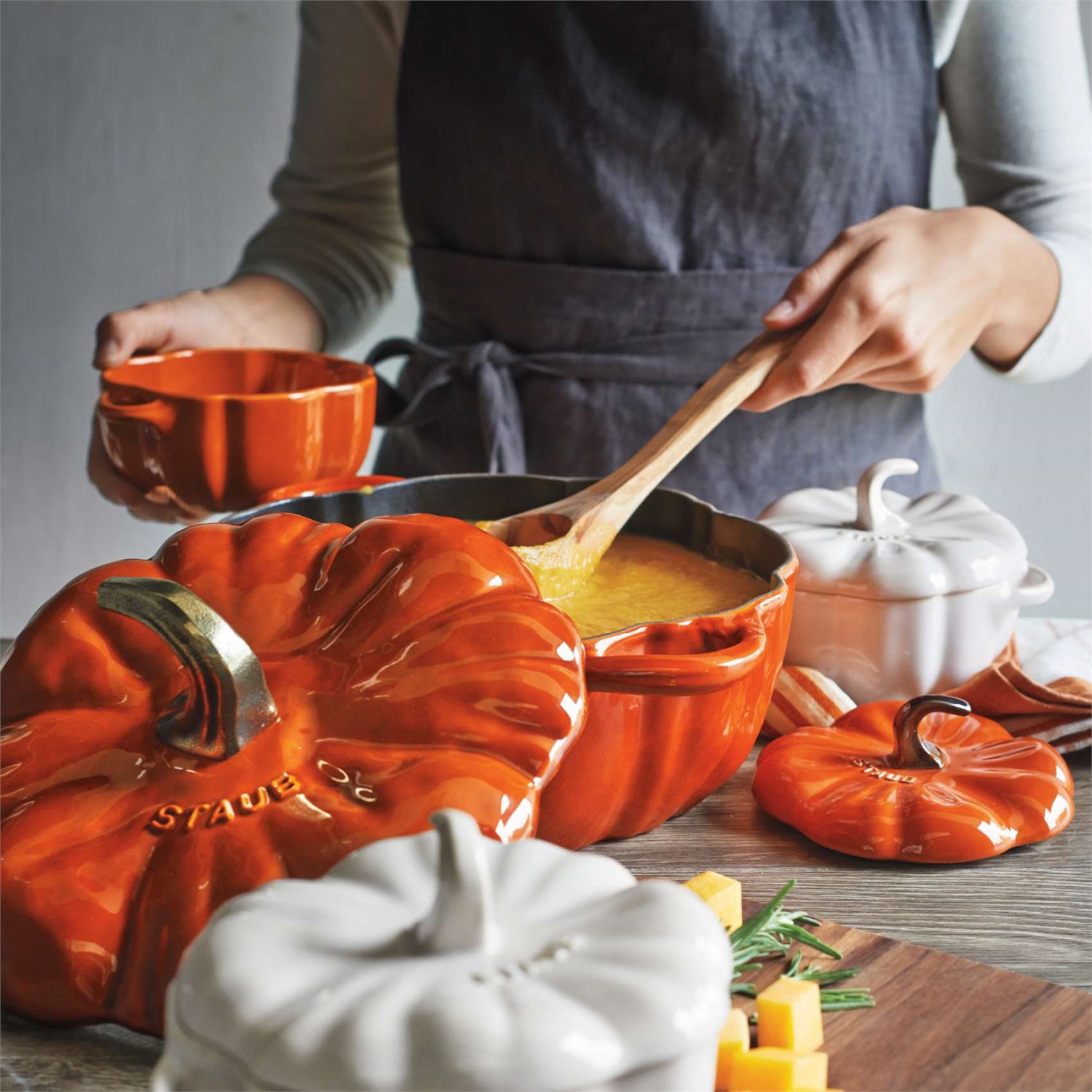 Staub Pompoen Braadpan Ã 24 cm