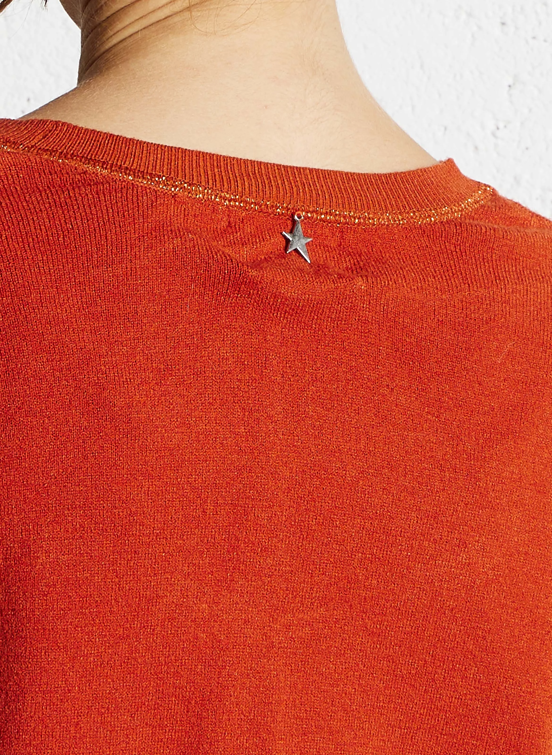 MARSENANO - Pull ample col v | Orange