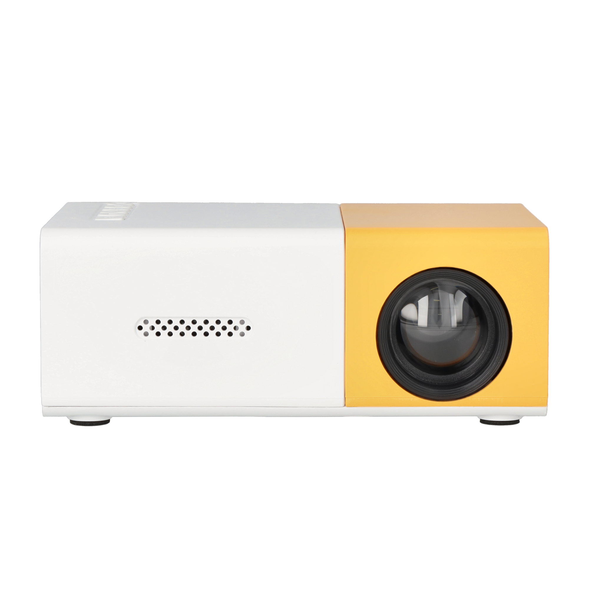 Mini Multimedia LED Projektor Beamer Heimkino für Kinder 1080p / HDMI / USB - Gelb