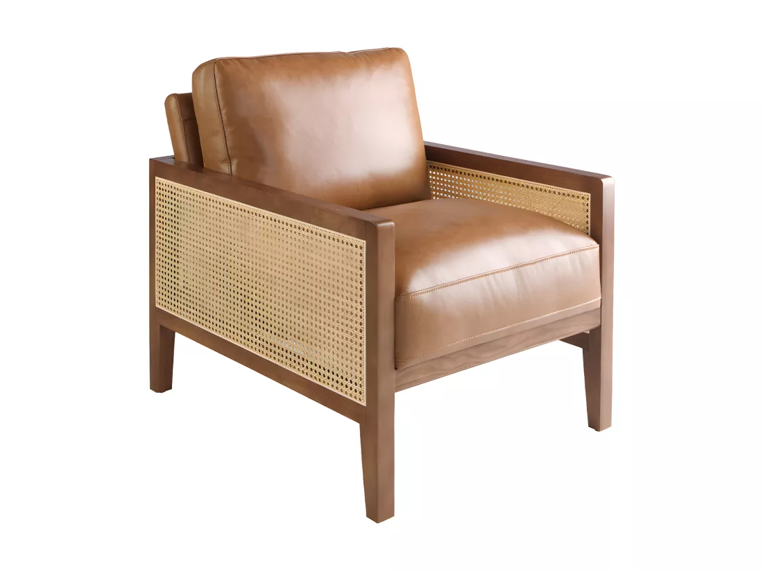 Fauteuil en cuir marron 5113 ANGEL CERDA