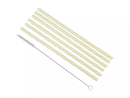 Lot de 6 Pailles & Brosse 
