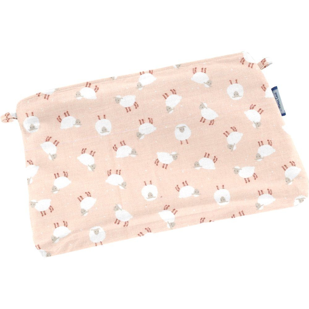 Mini Pochette Tissu Mouton Rose
