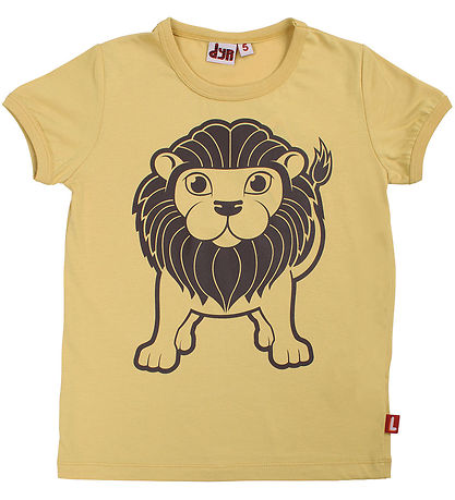 ANIMAL T-Shirt - AnimalHide - Verblasst Yellow Groß Løve