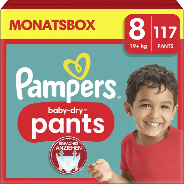 Baby Dry Pants Gr. 8 (19+kg) Monatsbox