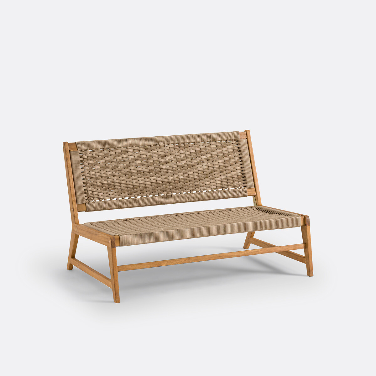 LA REDOUTE INTERIEURS<br>Banco de jardim em acácia, 2 lugares, Natou