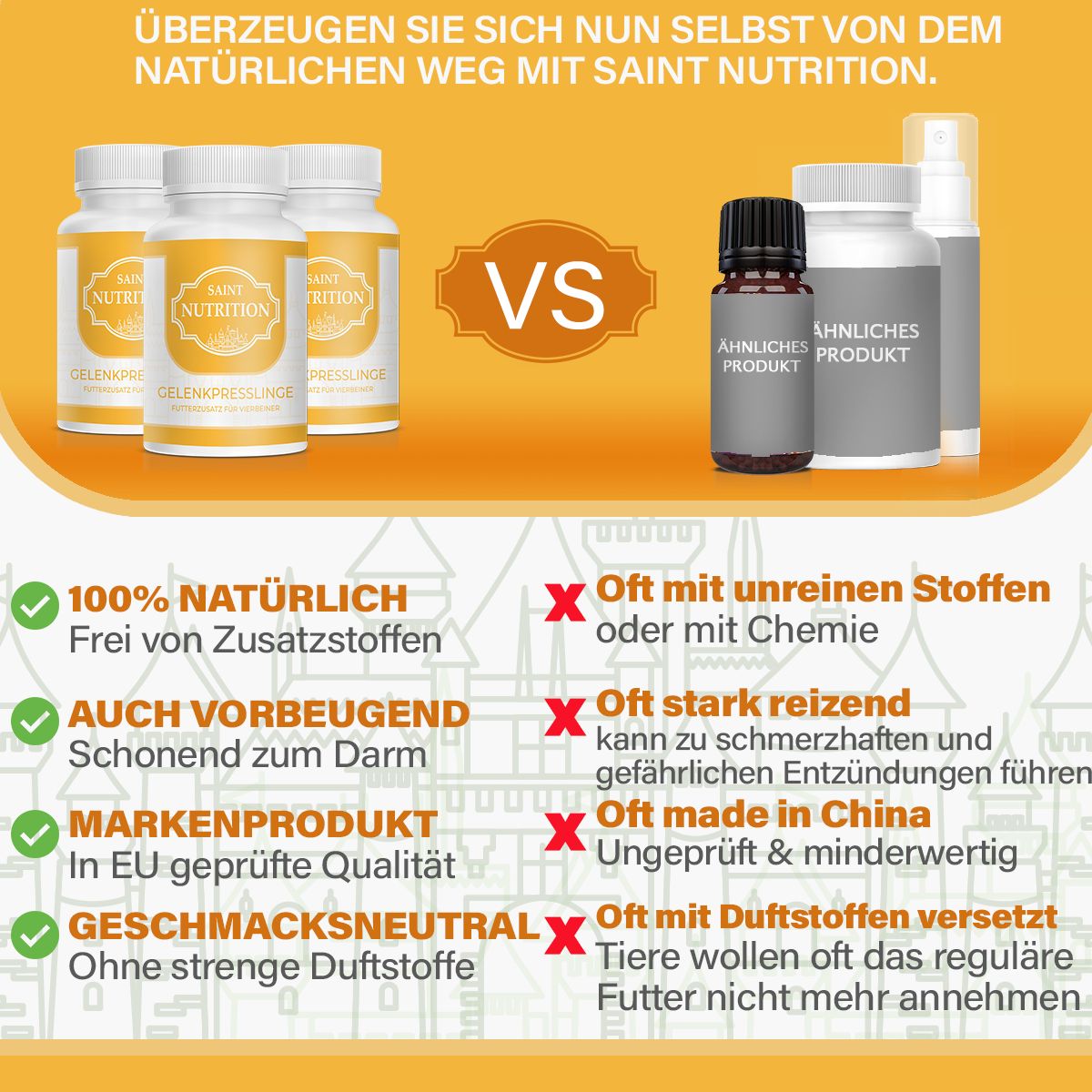 Saint Nutrition® | Gelenktabletten | für Tiere