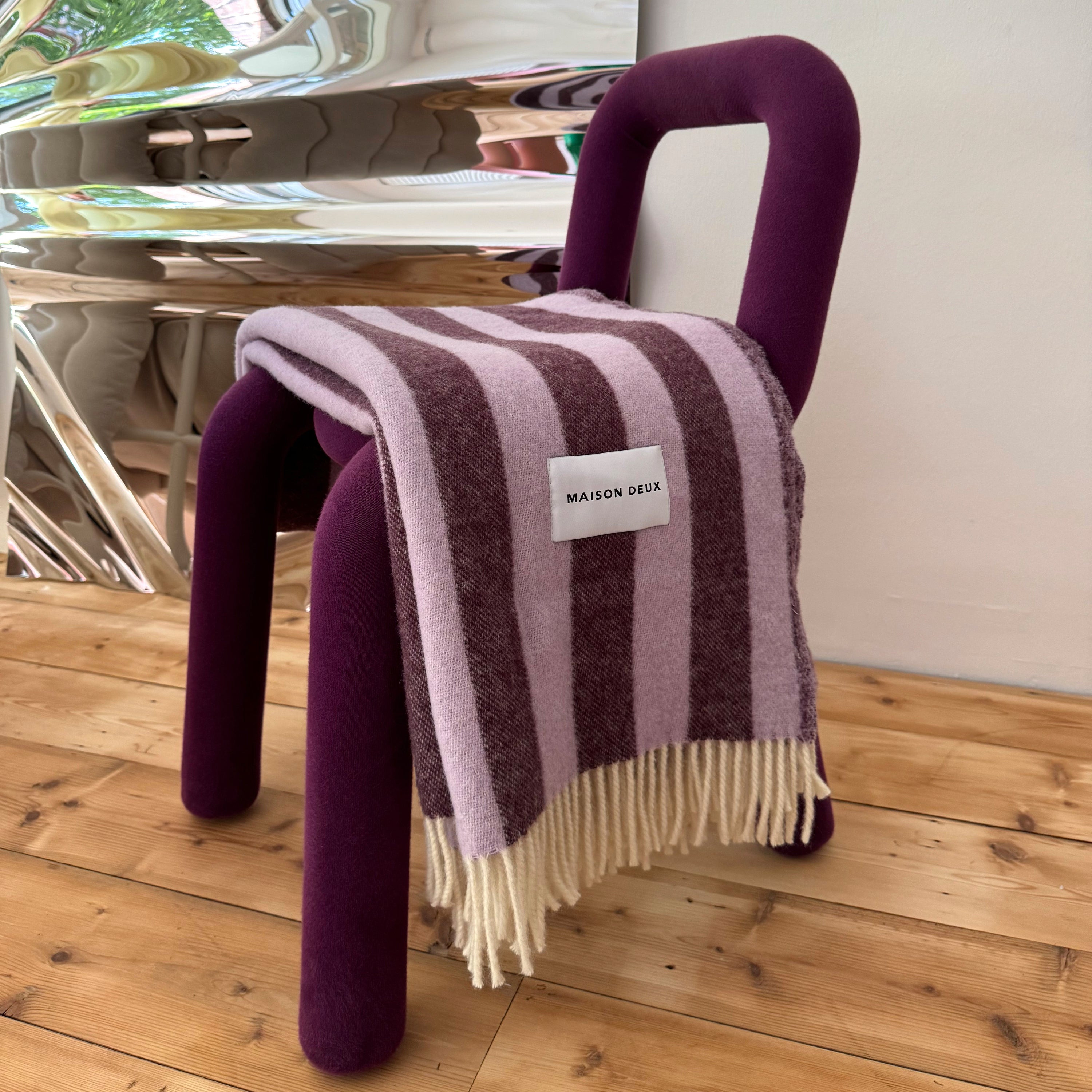 Maison Deux Candy Wrap Plaid - Lila / Aubergine