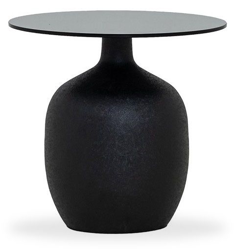 Bijzettafel Zwart Vigo ⌀45  x H43 cm