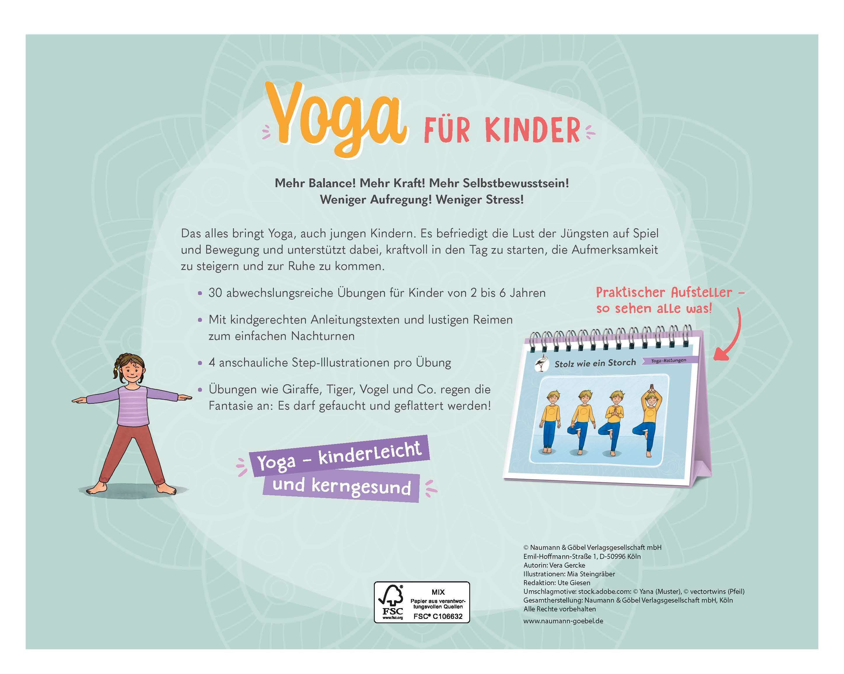 Yoga für Kinder - 30 einfache Übungen für kleine Yoga-Mäuse von 2-6 Jahren