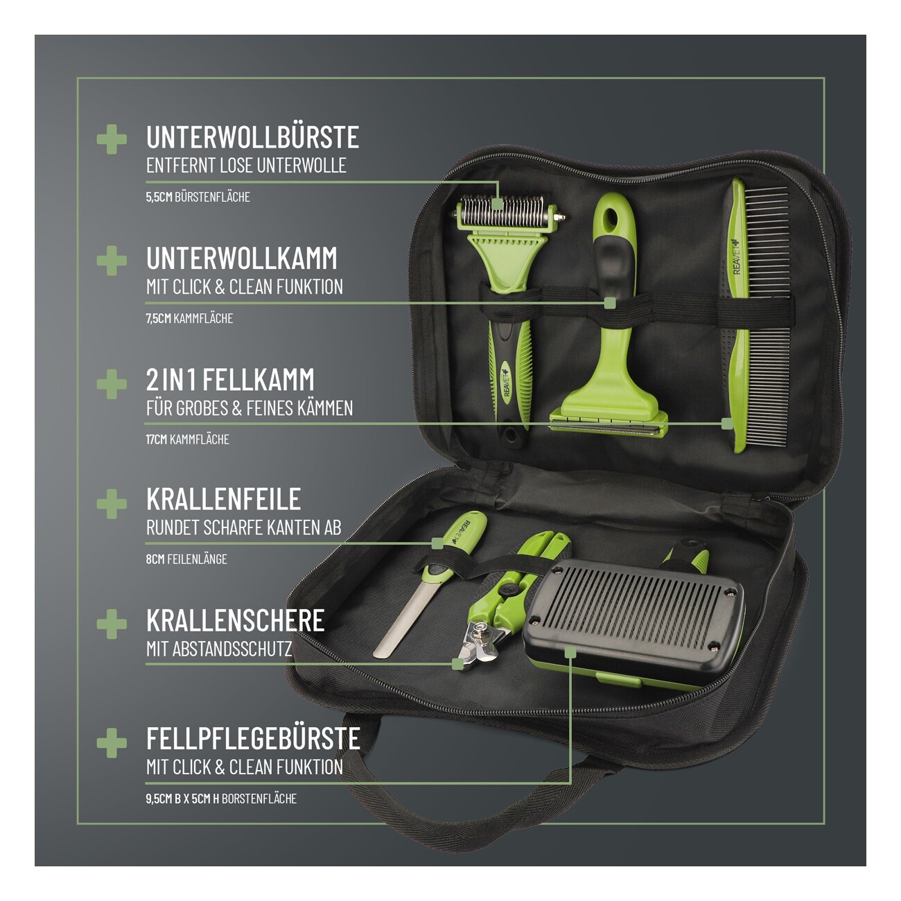 REAVET Fellpflege Profi-Set