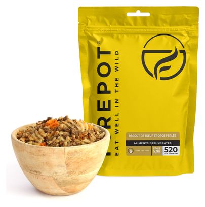 Repas Lyophilisé Firepot Ragout De Boeuf Et Orge Perlée - 110 g