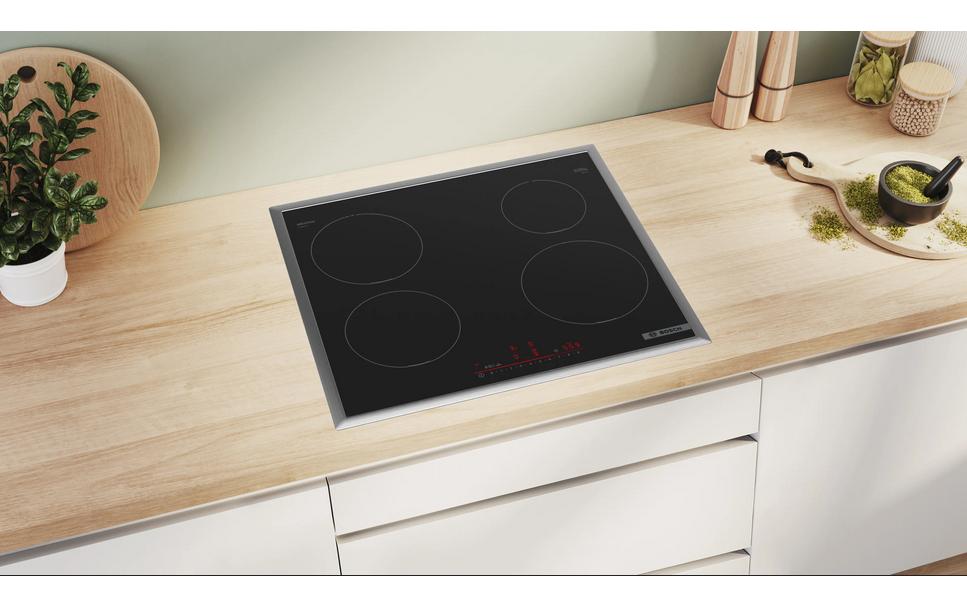 Induktionskochfeld PIE645HB1E Aufliegend<br>Induktionskochfeld mit 4 Herdplatten