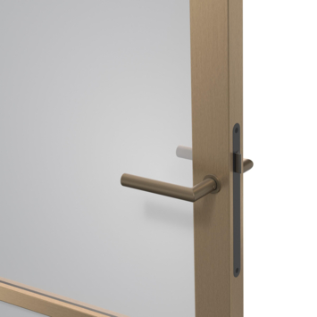 Arne & Bodil binnendeur ABE103 rook glas - metallic brons staallook afwerking