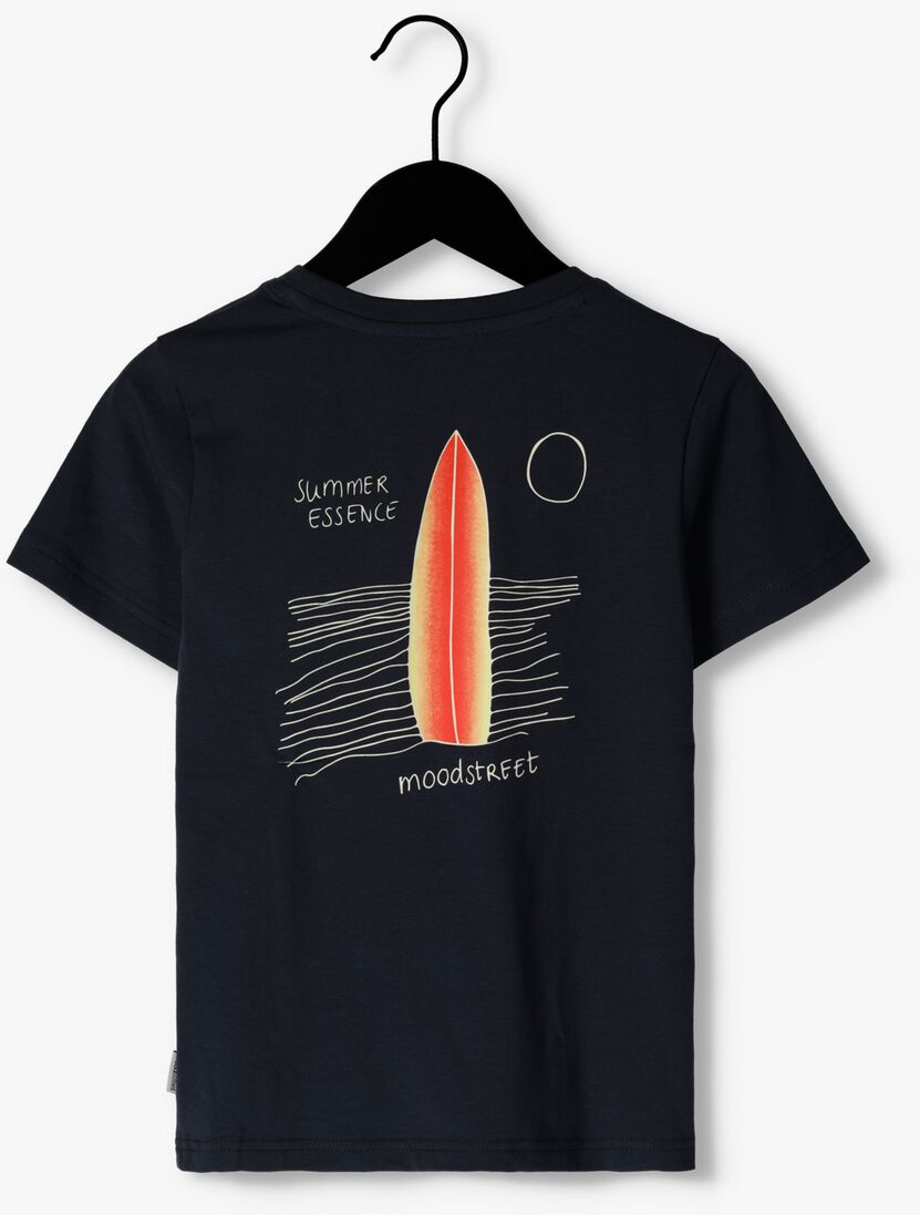 MOODSTREET donkerblauwe moodstreet t-shirt t-shirt with chest and back print