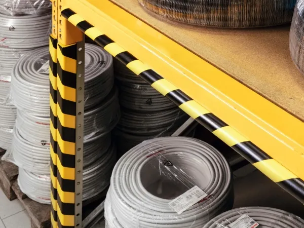 Durable C25R, Polyurethan (PU), Sort, Gul, Afrundet, 1000 mm, Kina