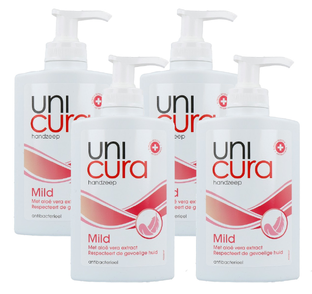 Unicura Handzeep Mild - Multiverpakking 4x250ML