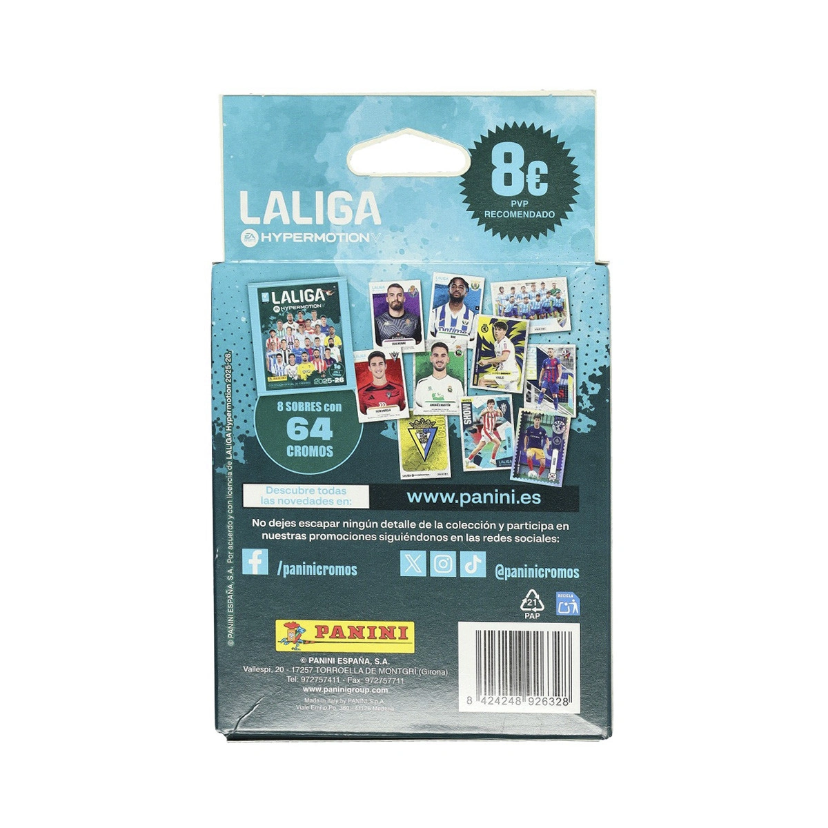 Ecoblister 8 saquetas Liga Hypermotion 2025-2026