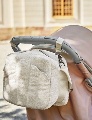 Elodie Cross Body Stelleveske, White Bouclé