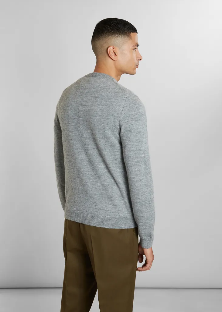 Pull col rond en laine Shetland L'Exception Paris