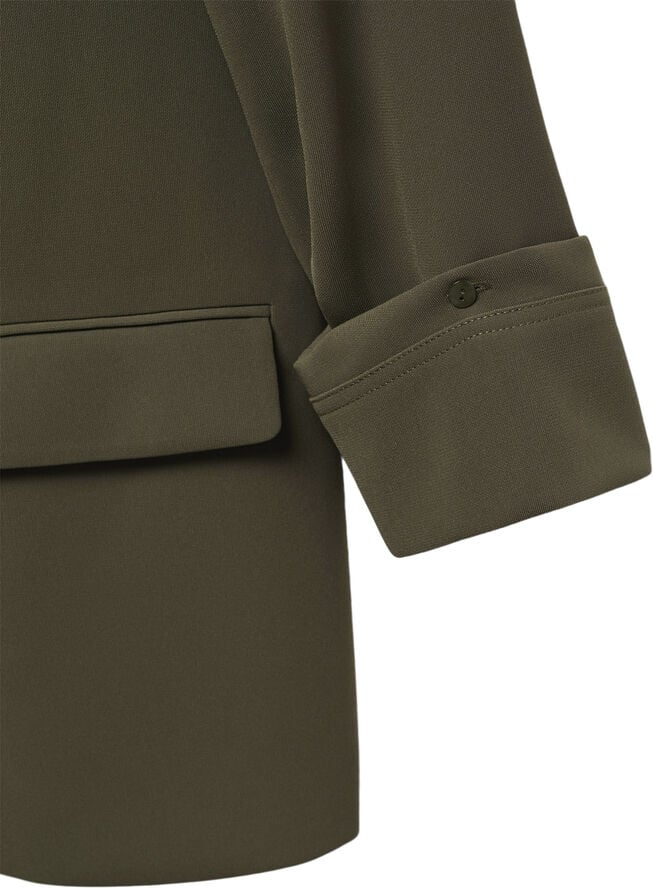 MANGO Turn-down sleeve blazer Beige - khaki