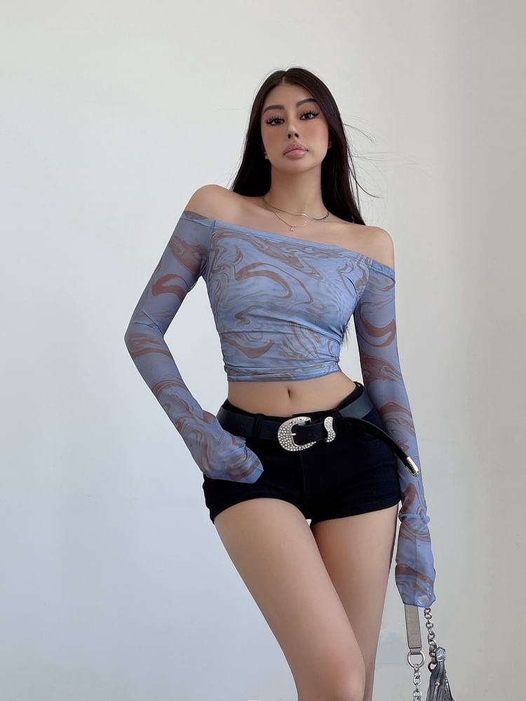 LIVIE - Lage denim hotpants