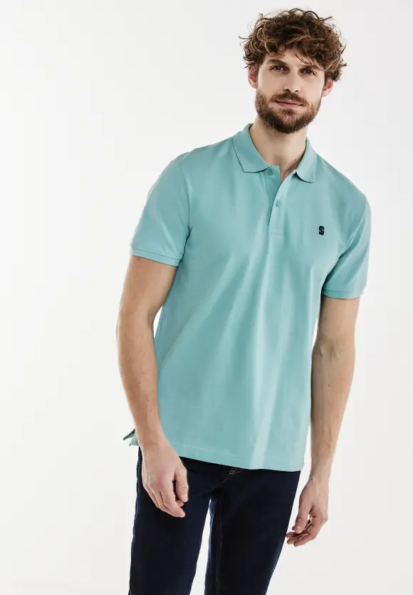 Piquée Poloshirt - aurora turquoise