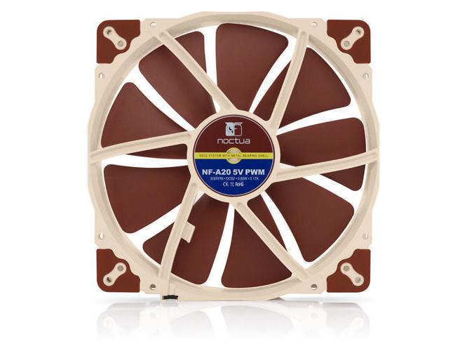 Noctua PC-Lüfter NF-A20 5V PWM Leiser 5V-Lüfter mit 4-Pin-PWM-Anschluss