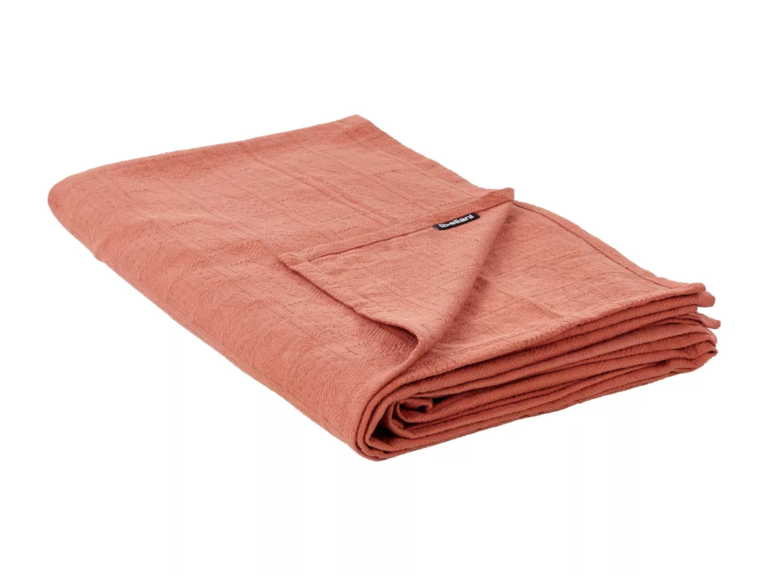 Couvre-lits MARAKA Coton 200 x 220 cm Rouge clair